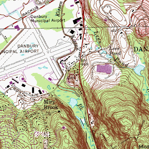 Topographic Map of Children of Israel Cemetery, CT