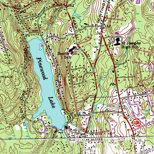 Topographic Map of Mischa Hill, CT
