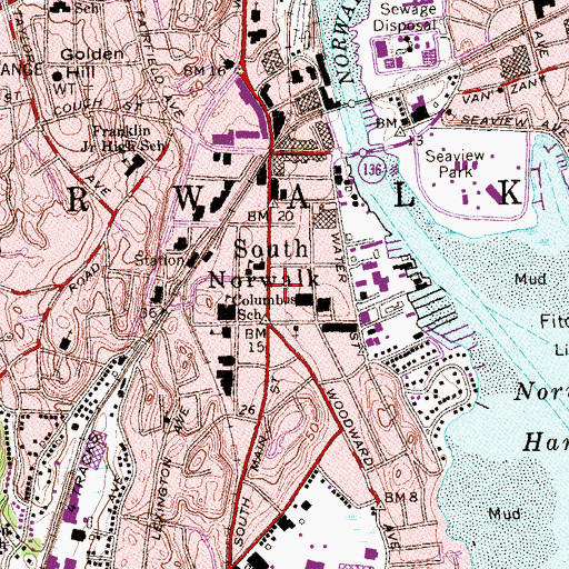 Topographic Map of Mount Zion Baptist Church, CT