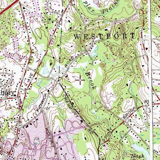 Topographic Map of Nature Center for Environmental Activities Library, CT