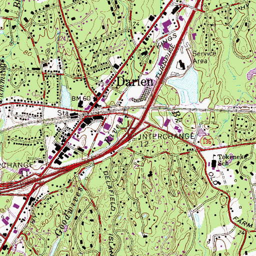 Topographic Map of New Life Christian Fellowship, CT