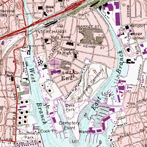 Topographic Map of New Testament Church of God, CT