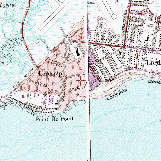 Topographic Map of Notre Dame School, CT