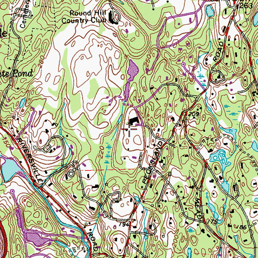 Topographic Map of Number 9 Stable (historical), CT