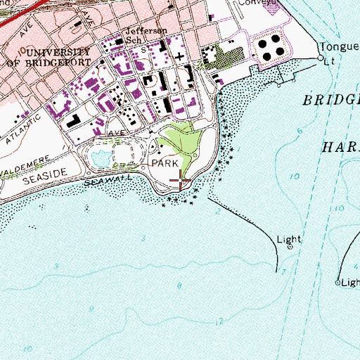 Topographic Map of Park Point, CT