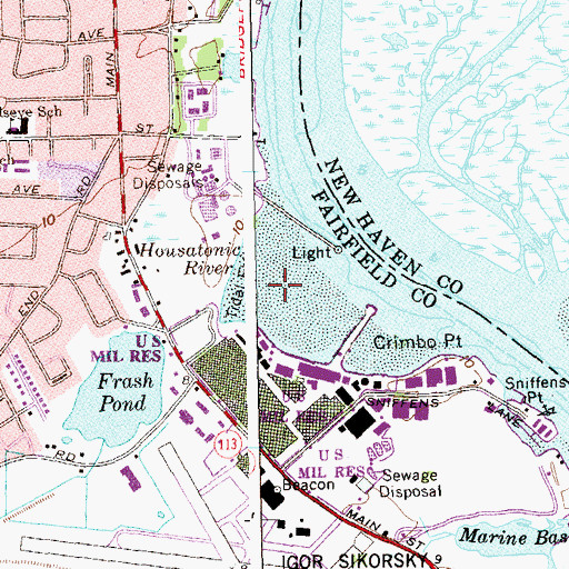 Topographic Map of Peck Great Cove (historical), CT