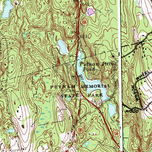 Topographic Map of Prospect Hill, CT