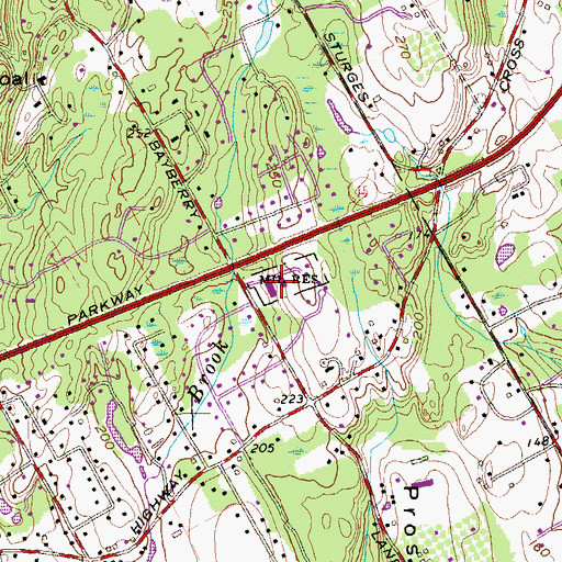 Topographic Map of Roinick Observatory, CT