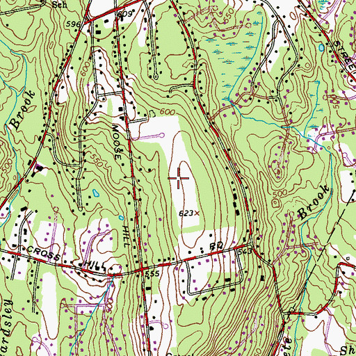 Topographic Map of Saint John the Baptist Greek Catholic Cemetery, CT