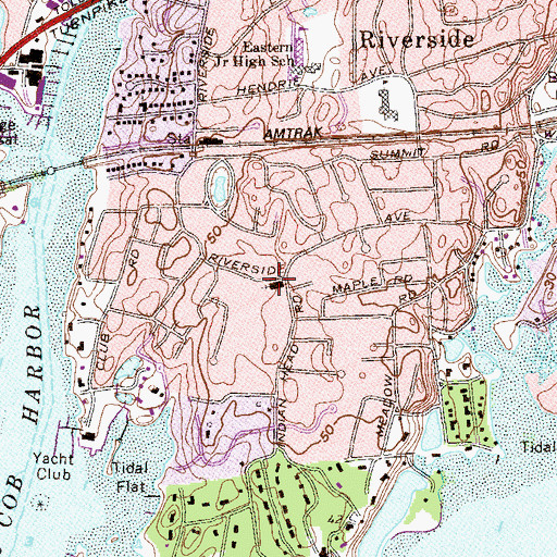 Topographic Map of Saint Pauls Episcopal Church, CT
