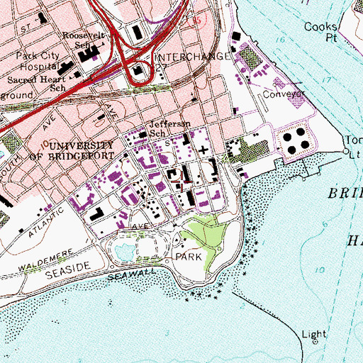 Topographic Map of Seaside Village Historic District, CT