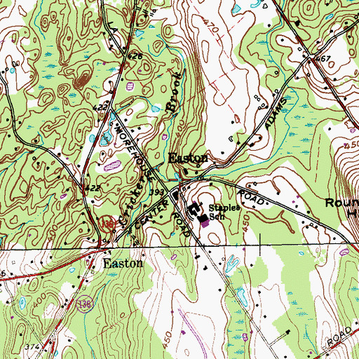 Topographic Map of Senoir Park, CT