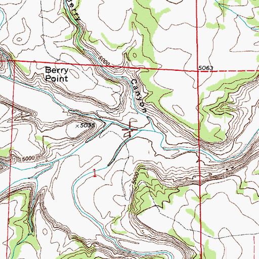 Topographic Map of South Canyon, CO