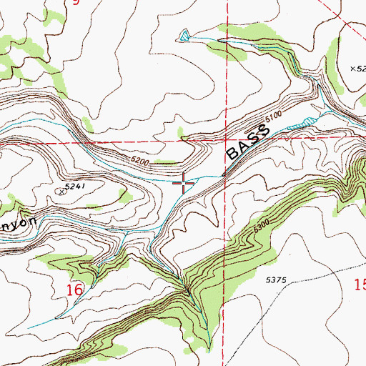 Topographic Map of Almagre Canyon, CO