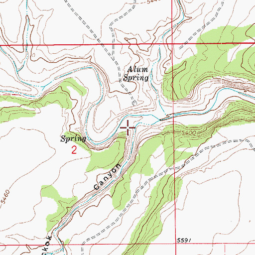 Topographic Map of Hickok Canyon, CO