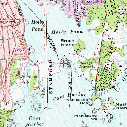 Topographic Map of Sound View Point, CT