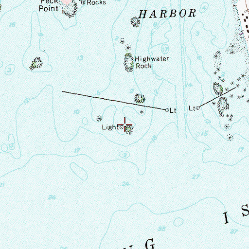 Topographic Map of Stamford Light, CT