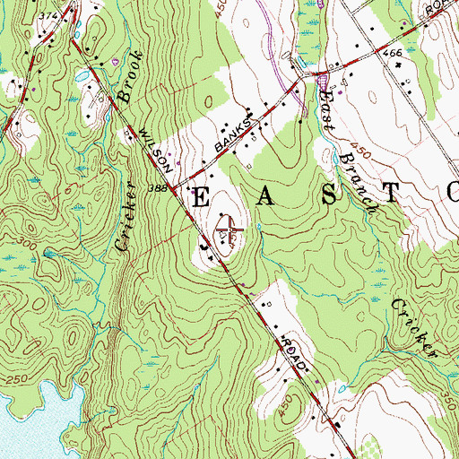 Topographic Map of Staples Hill, CT