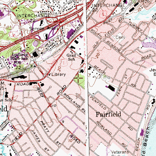 Topographic Map of Sun Tavern (historical), CT