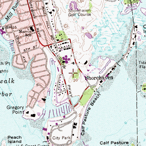 Topographic Map of Taylor Farm, CT