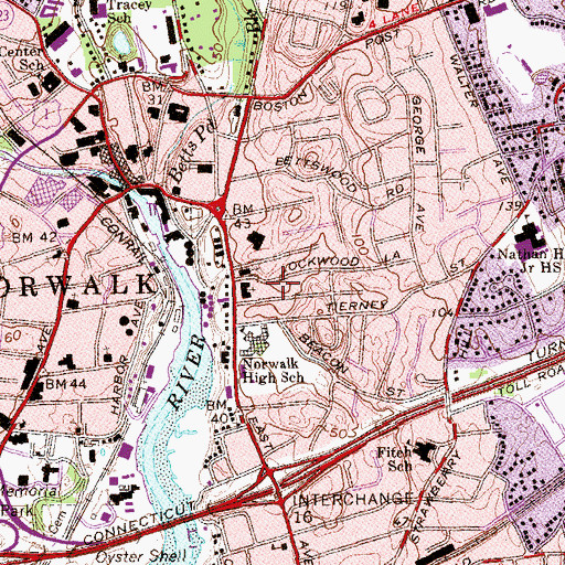 Topographic Map of The Ballast, CT
