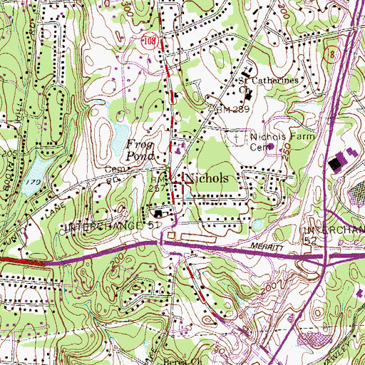 Topographic Map of Trinity Episcopal Church, CT