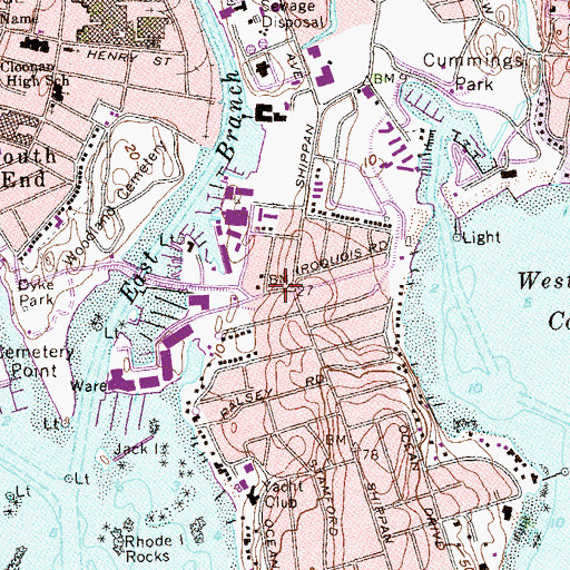 Topographic Map of Unitarian Universalist Church, CT
