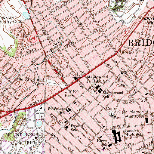 Topographic Map of United Church of Christ, CT