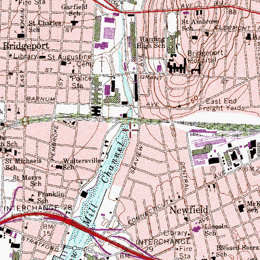 Topographic Map of Water View Park, CT