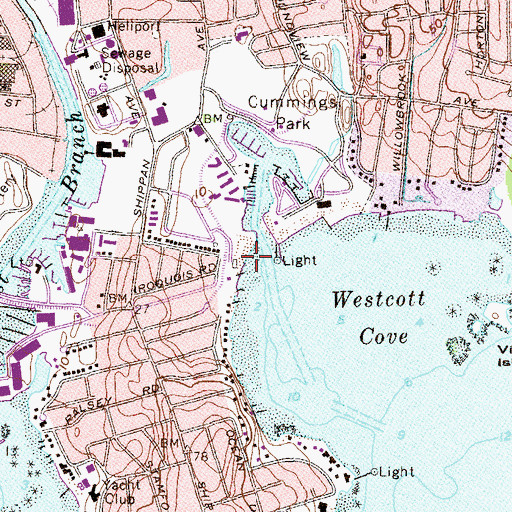 Topographic Map of West Beach, CT