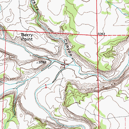 Topographic Map of Apishapa Canyon, CO