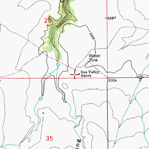 Topographic Map of West Fork Long Branch, CO