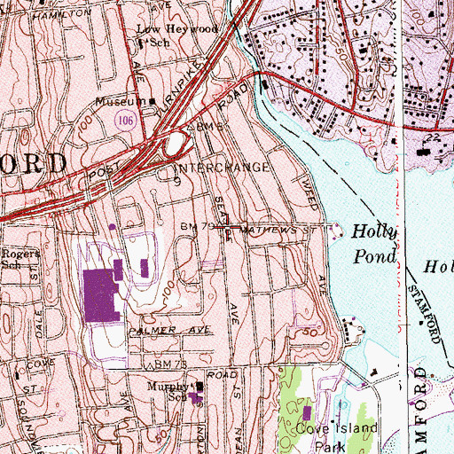 Topographic Map of Willisville (historical), CT