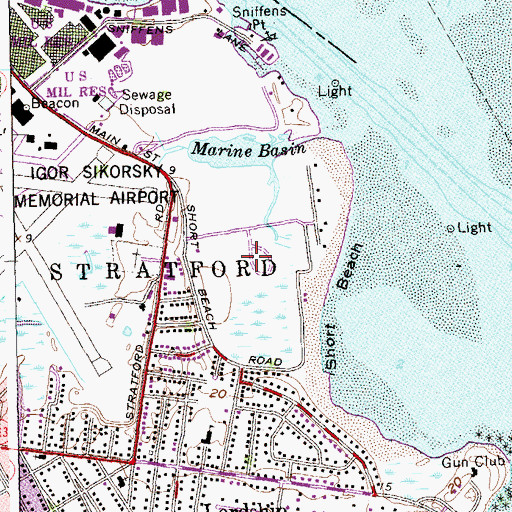 Topographic Map of Yeomans Park and Athletic Field, CT