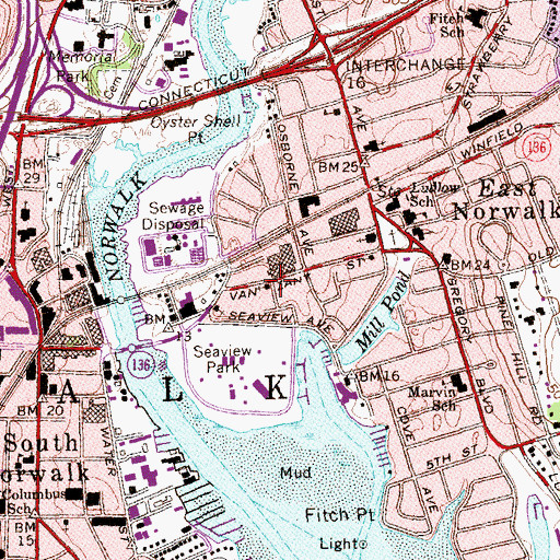 Topographic Map of World Unity Church, CT