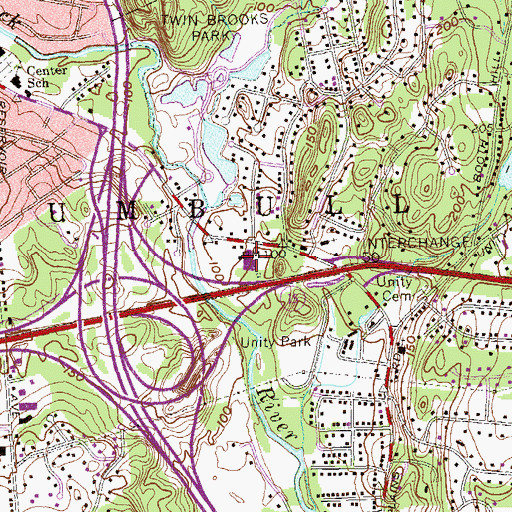Topographic Map of Christian Heritage School, CT