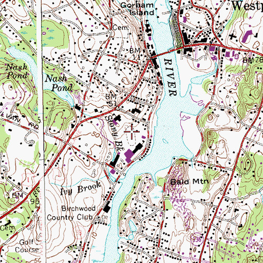 Topographic Map of Doubleday Field, CT
