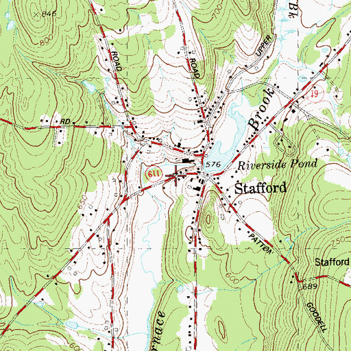 Topographic Map of Memorial Hall, CT