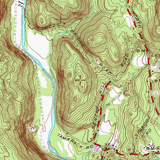 Topographic Map of Sentry Hill, CT