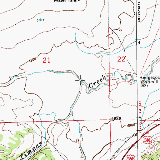 Topographic Map of Poitrey Arroyo, CO
