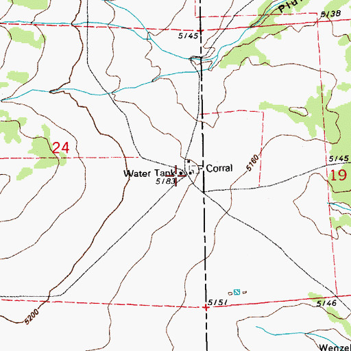 Topographic Map of Hall Windmill, CO
