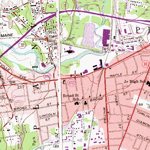 Topographic Map of Church of Our Saviour, CT