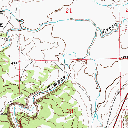 Topographic Map of Devils Canyon, CO