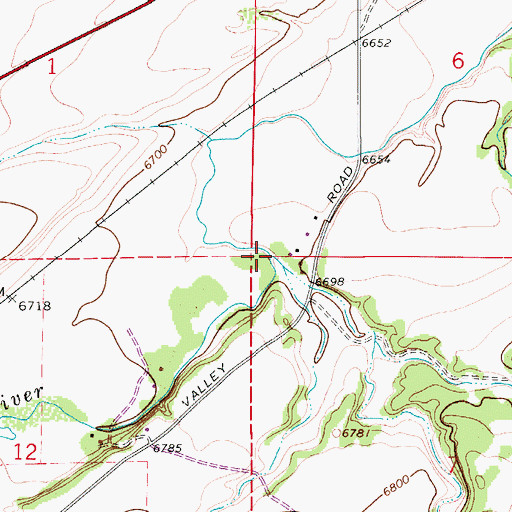 Topographic Map of Ritter Arroyo, CO