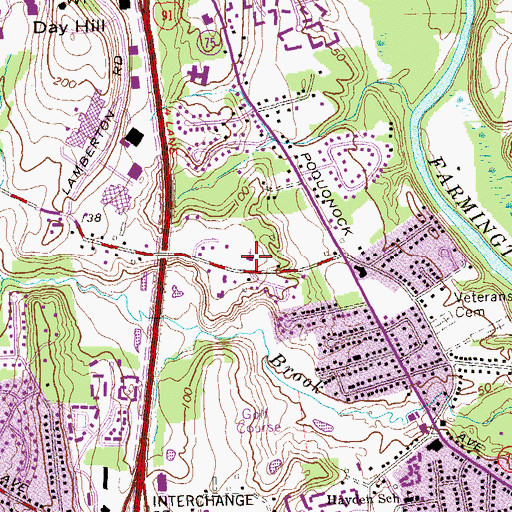 Topographic Map of Faith Community Church, CT