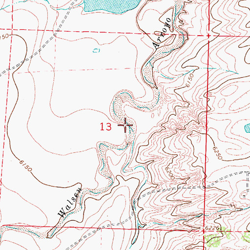 Topographic Map of Mayne Arroyo, CO