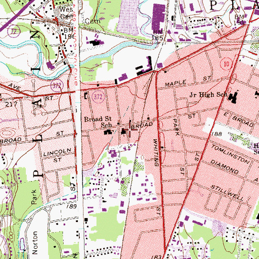 Topographic Map of Our Lady of Mercy Parochial School, CT