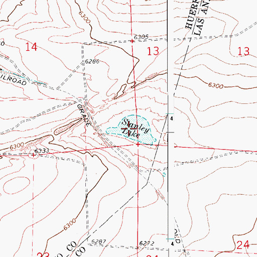 Topographic Map of Stanley Lake, CO