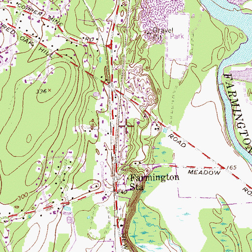 Topographic Map of Philadelphia Missionary Baptist Church, CT