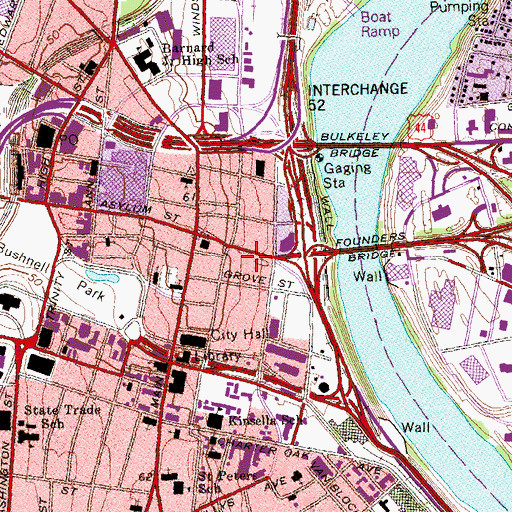 Topographic Map of Phoenix Building, CT